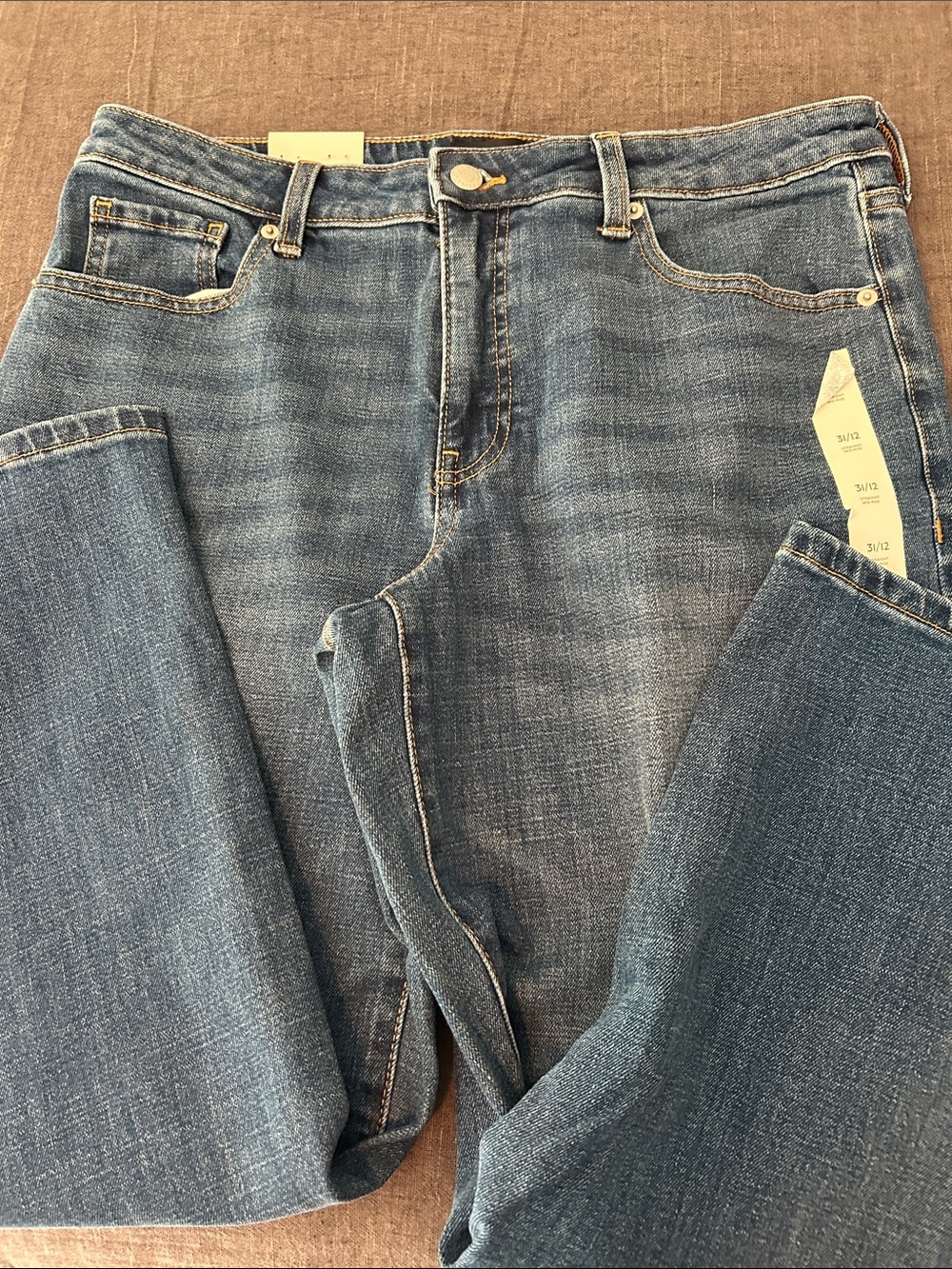 Banana Republic Slim Straight Jeans - Medium Blue Wash